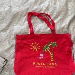 Red Punta Cana beach bag Tote Bag